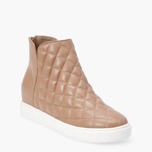 Quilted Wedge Sneakers